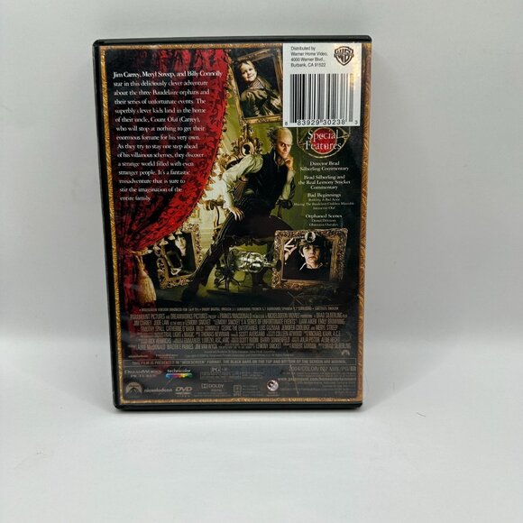 Lemony Snickets A Series Of Unfortunate Events Jim Carrey PG DVD Paramount 2004 - Picture 3 of 4